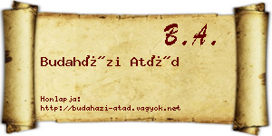 Budaházi Atád névjegykártya